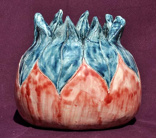 Vase en faIence émaillée