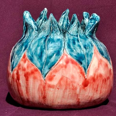 Vase en faIence émaillée