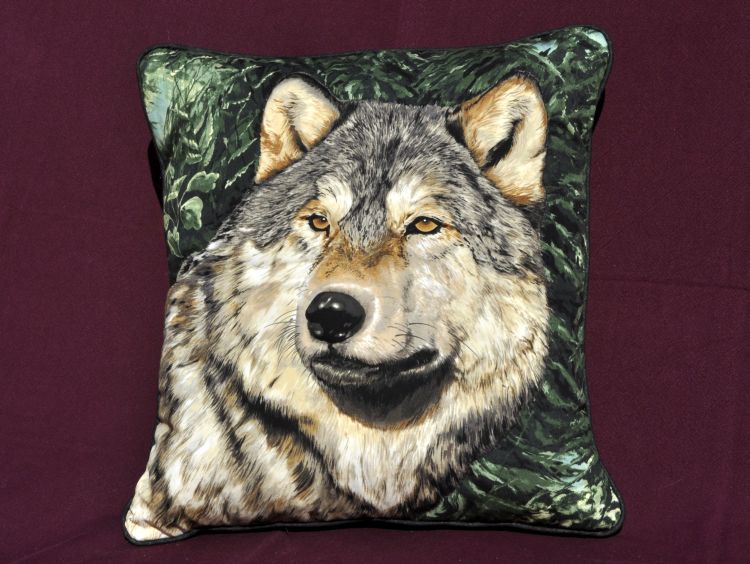 Coussin loup