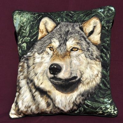 Coussin loup