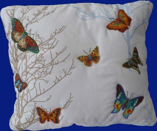 Coussin papillons