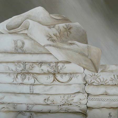 Draps anciens en trompe l'oeil