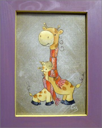 Girafe et girafon