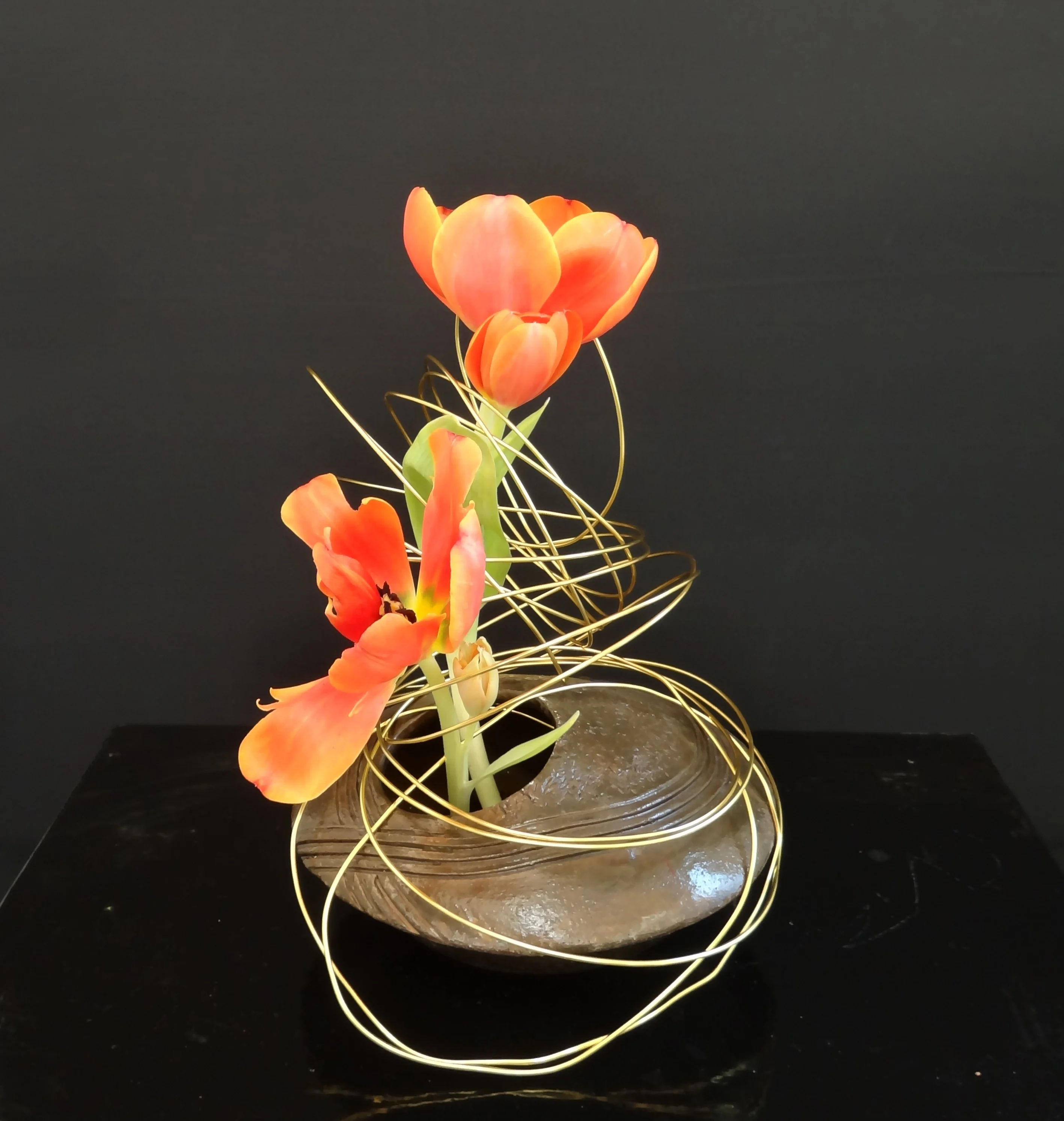 Metal et fleurs